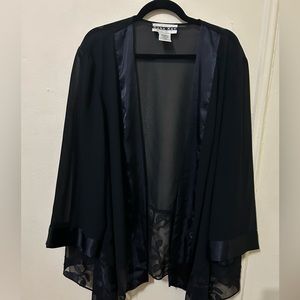 Vintage Black Oversized Goth Cardigan